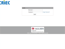 Tablet Screenshot of criec.mentoringsoftware.com
